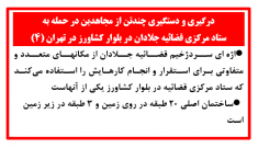  درگیری و دستگیری چندتن از مجاهدین در حمله به ستاد مرکزی قضائیه جلادان در بلوار کشاورز در تهران 
